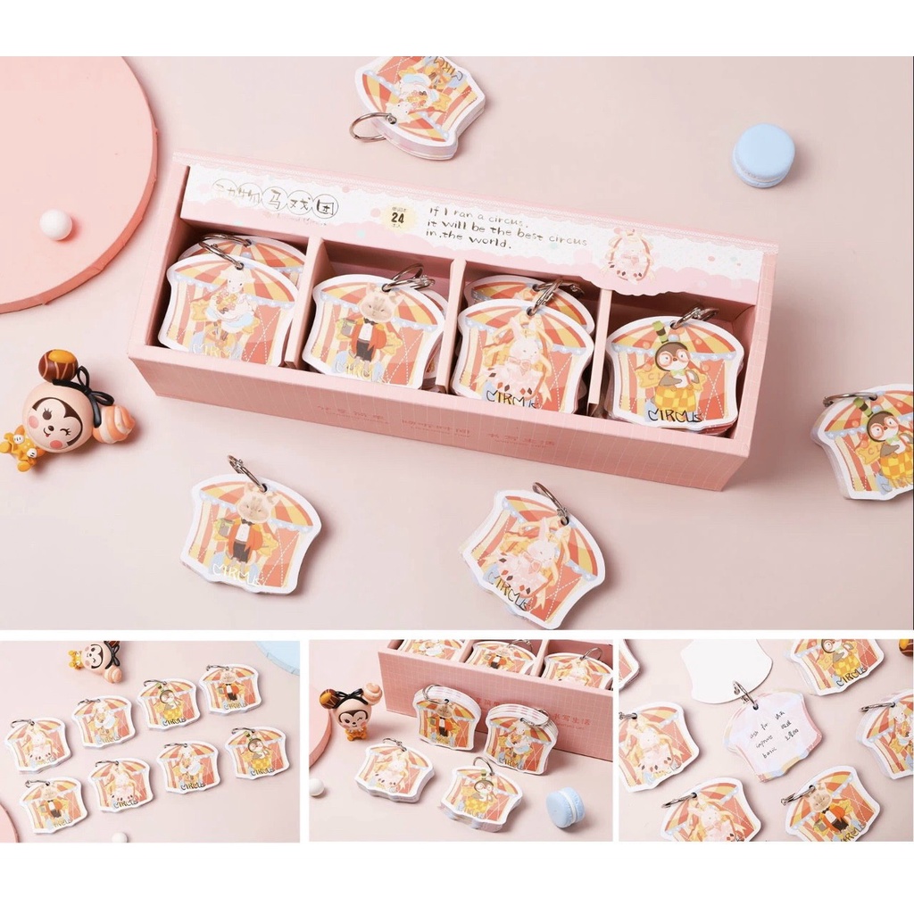 Móc khóa sổ tay siêu dễ thương - Hình Cá, Trái Tim, Bông Hoa...