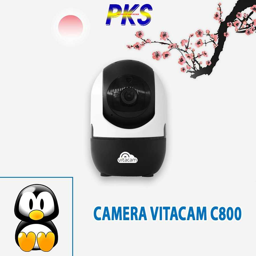 CAMERA Wifi IP VITACAM C800 2Mpx - Công Nghệ AI thông minh.