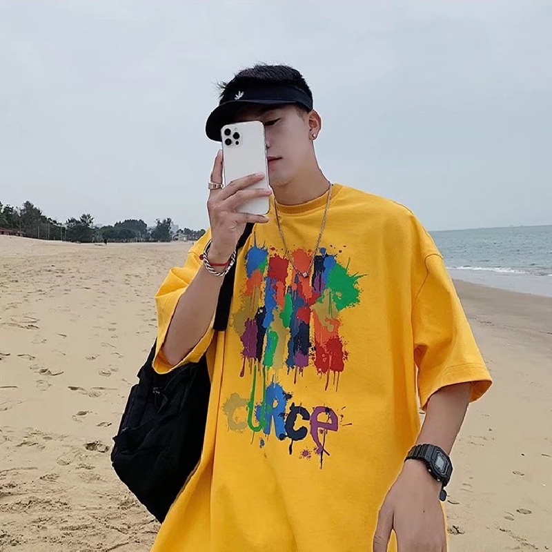 Áo Thun Tay Ngắn Thời Trang Phong Cách Hàn Năng Động Cho Nam size M-8XL