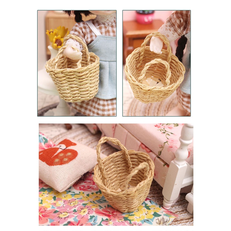 Giỏ Xách Tay Đựng Đồ Chơi Nhà Bếp / Nhà Búp Bê DIY
