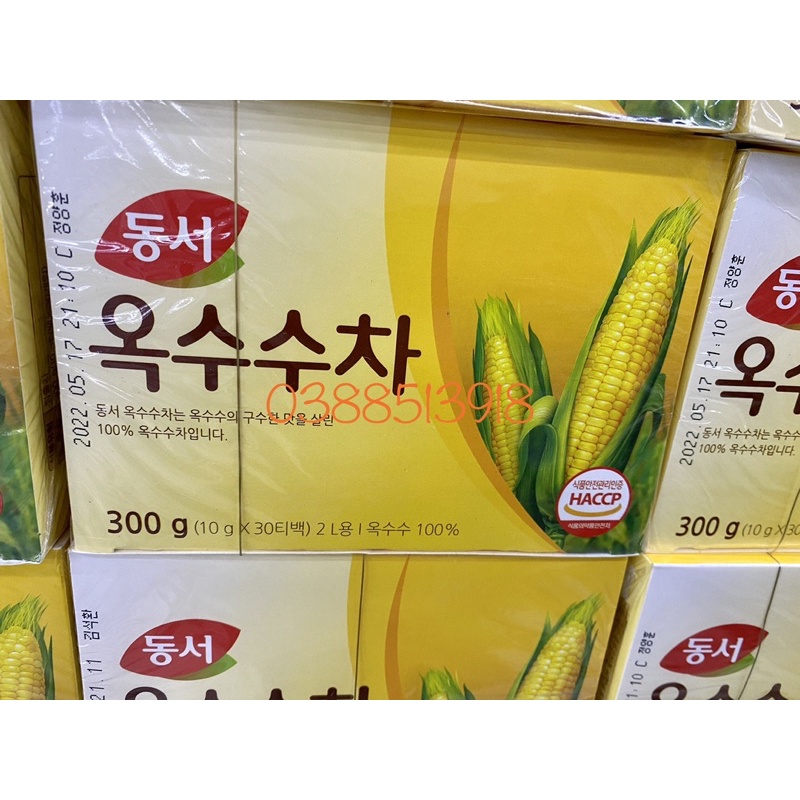 &lt;HOT&gt; Trà ngô Túi lọc Dongsuh Hàn Quốc 300gr 30 gói*10gr/ gói