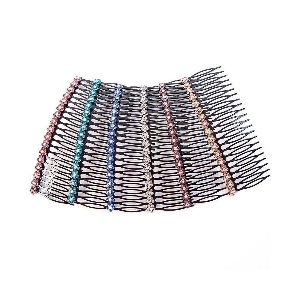 Kẹp Tóc Đuôi Ngựa VANES1 Phong Cách Vintage Cho Nữ Giá Đỡ|Kẹp Tóc Đính Hạt Thời Trang Cho Nữ