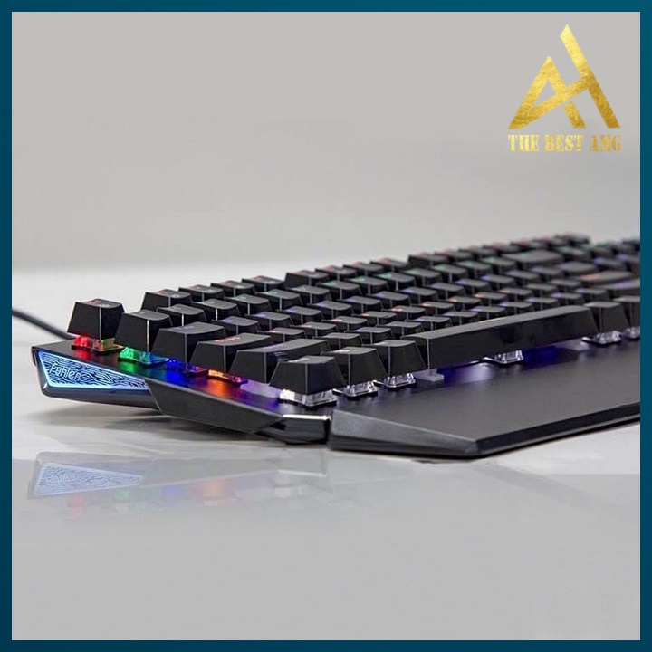 Bàn Phím Cơ Gaming Keycap Xuyên Led Đổi Màu Fuhlen Destroyer Bàn Phím Máy Tính Laptop Có Dây Keyboard Chơi Game