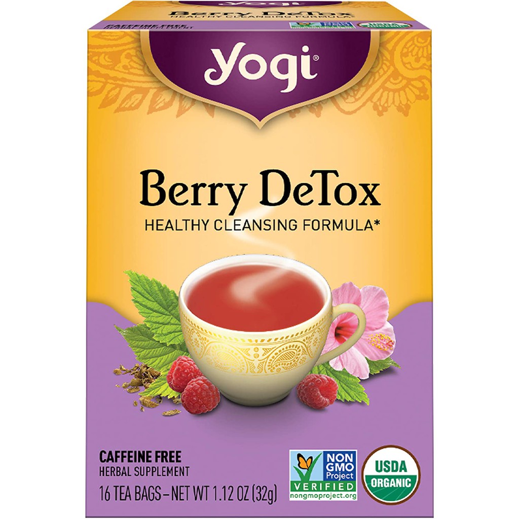 [Yogi] Trà Hữu Cơ Giúp Thanh Lọc Cơ Thể Vị Berry - Yogi Tea Berry DeTox