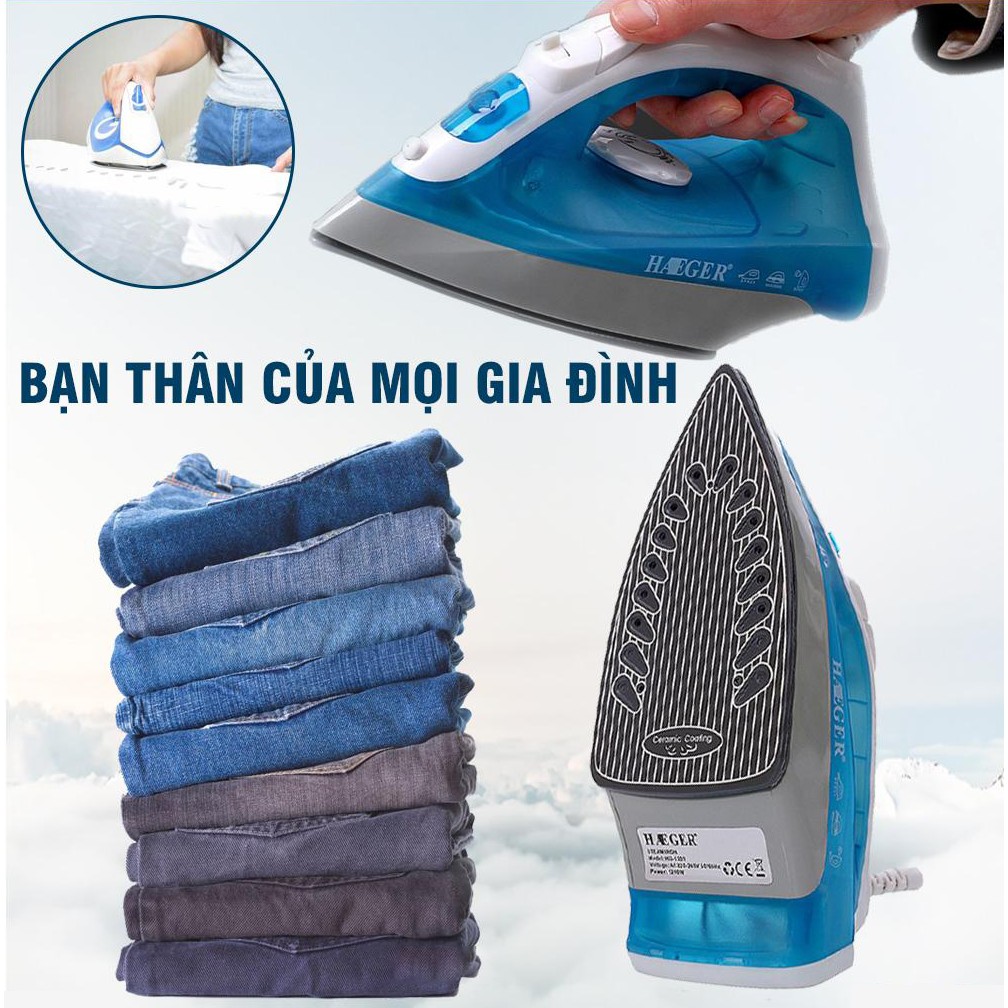 Bàn là hơi nước cầm tay có dây cao cấp Jiashi HG-1229 1200w phun hơi, sương thích hợp nhiều loại vải khác nhau BLH02