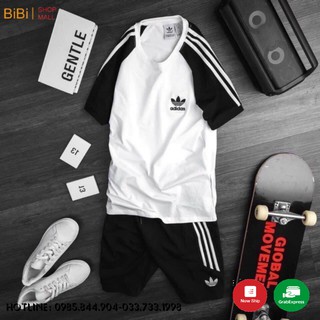 Đồ bộ nam, bộ hè nam thể thao tay kẻ 3 vạch
