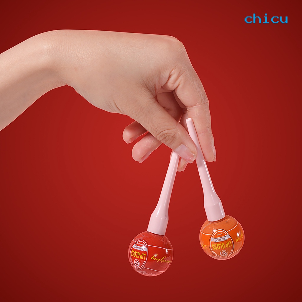 [Hàng mới về] Son bóng kem lì chống dính kháng nước thiết kế hình que kẹo mút sáng tạo hiệu quả