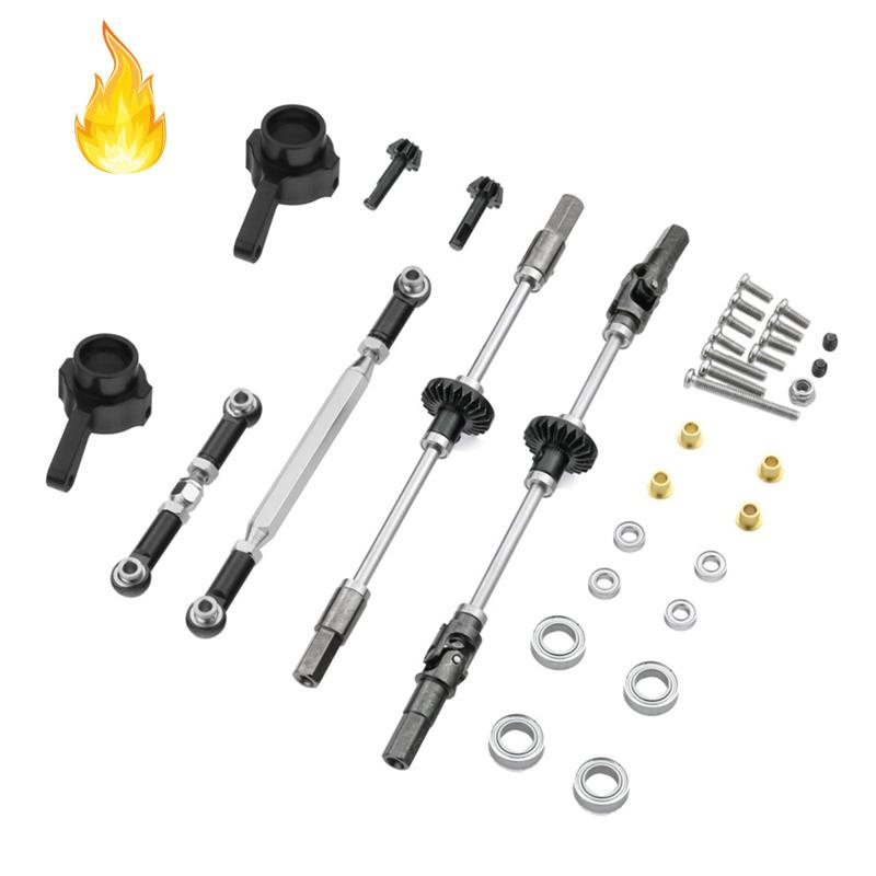 Set trục bánh răng trước và sau bằng thép nâng cấp cho xe hơi điều khiển từ xa MN D90 MN99 MN99S 1/12 2