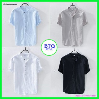 ÁO SƠ MI ĐŨI NAM NGẮN TAY CHẤT MÁT