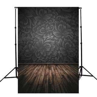 Backdrop Cho Studio Loại Tường Gỗ Đen Độc Đáo Kích Thước 5X7Ft