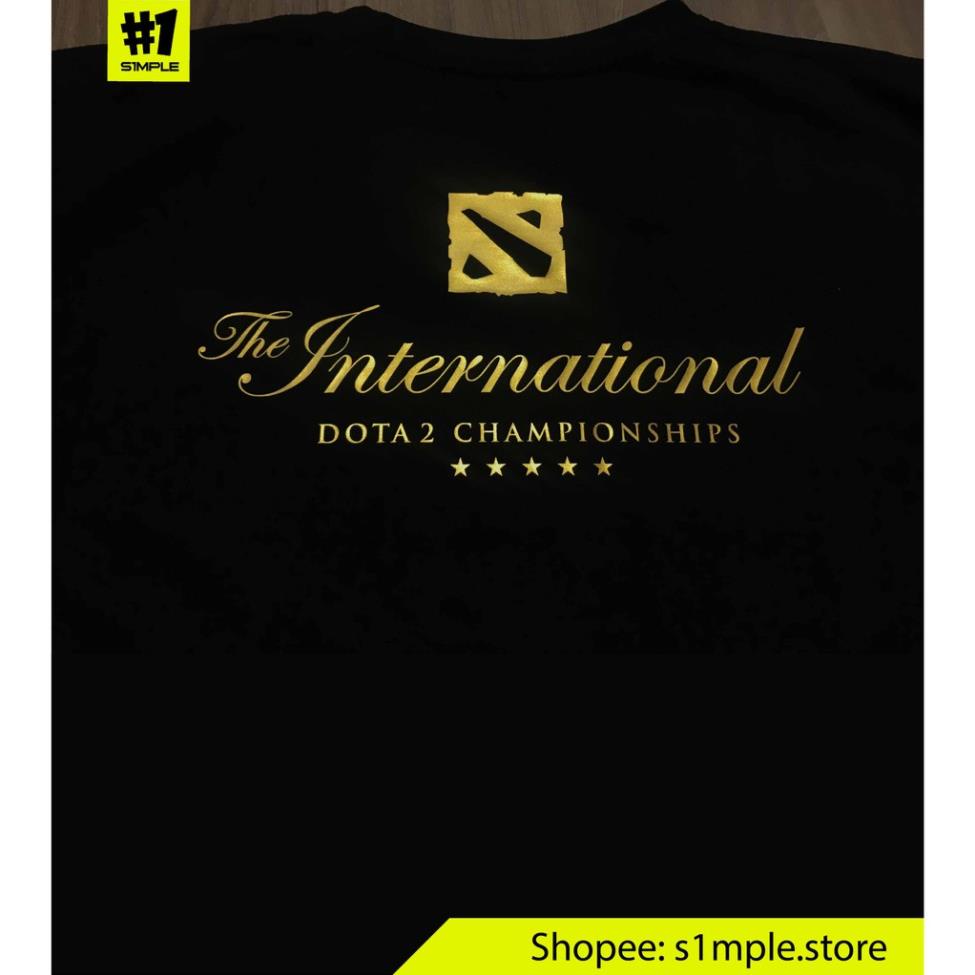 Áo Team Spirit TI10 Dota 2 họa tiết vàng gold cotton 100% dáng oversize