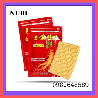 . cao dán hồng sâm hàn quốc 20 miếng/gói giảm đau hiệu quả nhanh chóng