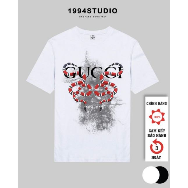 Áo Thun Unisex Nữ Nam Form Rộng Tay Lỡ Vải Mịn Cotton Mặc Thoáng Mát Màu Đen Trắng in  GC khói độc đáo - 1994studio | BigBuy360 - bigbuy360.vn