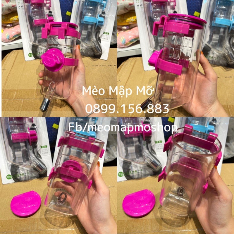 BÌNH NƯỚC TREO CHUỒNG CHÓ MÈO CÓ KHOÁ VẶN