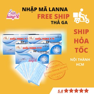 Khẩu trang 4 lớp hộp 50 cái Nam Anh Famapro Khẩu Trang Y Tế Nam Anh - Được Kiểm Hàng