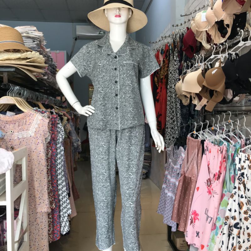 Đồ Bộ PYJAMA Nữ Chất Liệu LỤA MANGO (ẢNH SHOP TỰ CHỤP)