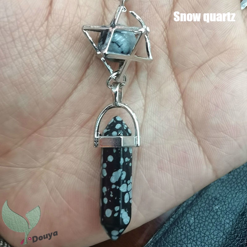 Mặt Dây Chuyền Hình Ngôi Sao Luân Xa Cân Bằng Chakra Merkaba