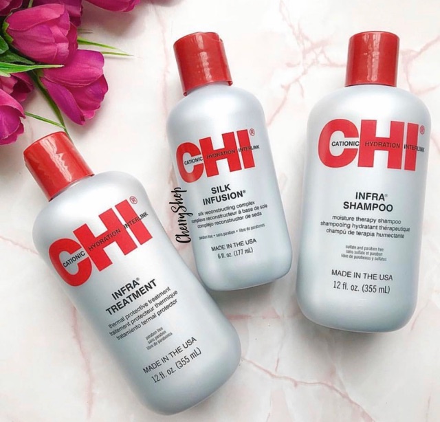 [Hàng USA] Tinh dầu dưỡng tóc dành cho tóc khô khó vào nếp CHI Silk Infusion (59ml/177ml) | BigBuy360 - bigbuy360.vn