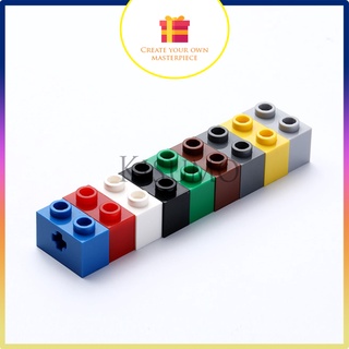 Combo 5 gạch 1x2 có lỗ vuông xuyên giữa g19