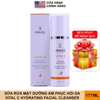 Sữa rửa mặt dưỡng ẩm phục hồi da Image Skincare Vital C Hydrating Facial Cleanser 177ml
