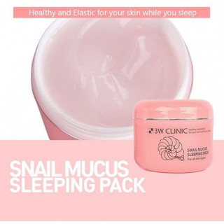 Mặt nạ ngủ ốc sên 3W Clinic siêu to dùng cả 6 tháng