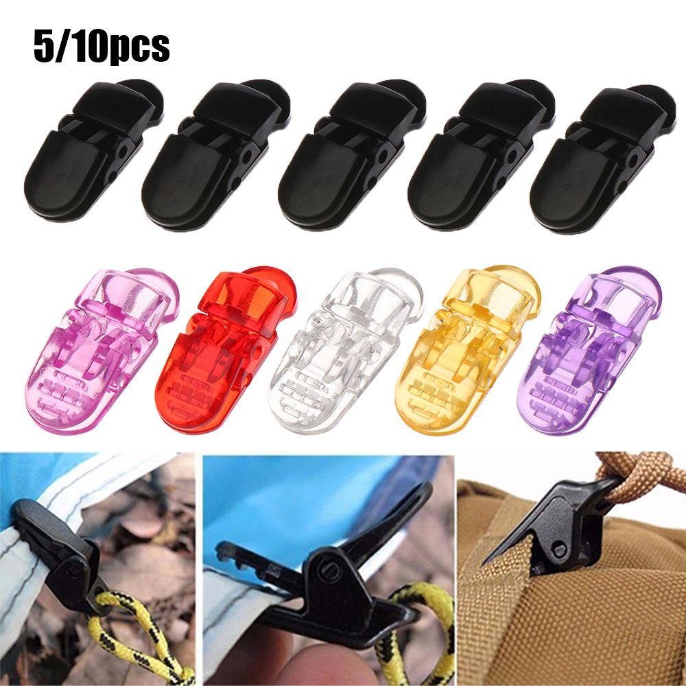 LET Set 5 / 10 Kẹp Nhựa Cố Định Lều Trại Giá Đỡ