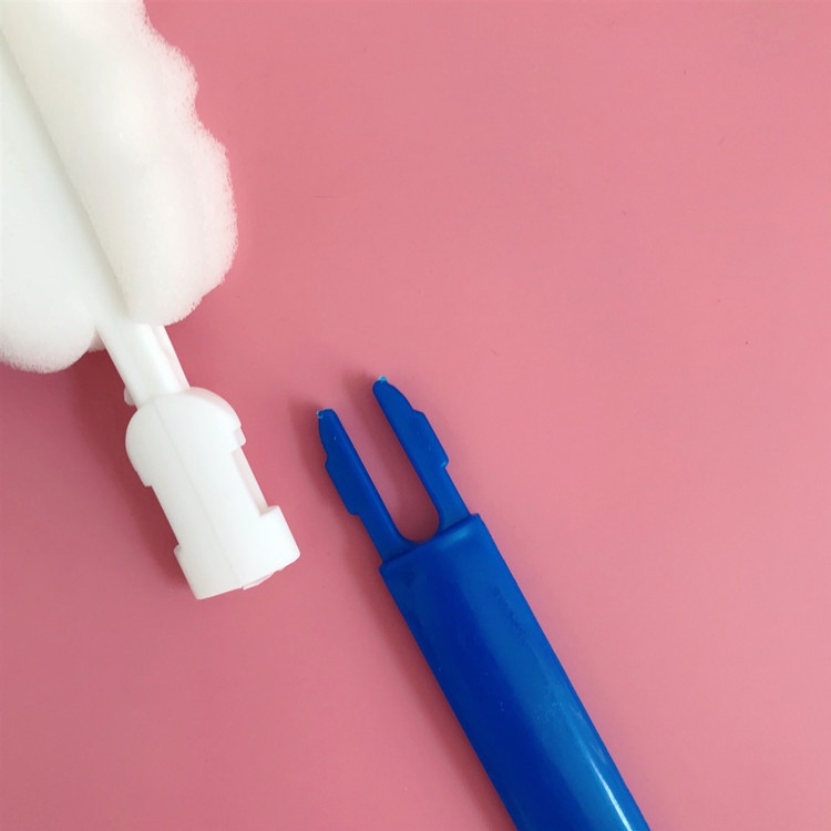 (Quà tặng khi mua bình giữ nhiệt) Cây cọ bọt biển vệ sinh bình nước bình ly giữ nhiệt dễ dàng, có thể tháo rời