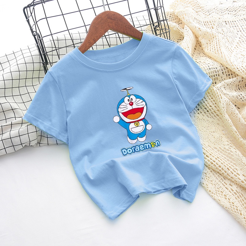 Áo Thun In Hình Doraemon Ngộ Nghĩnh Cho Bé Trai