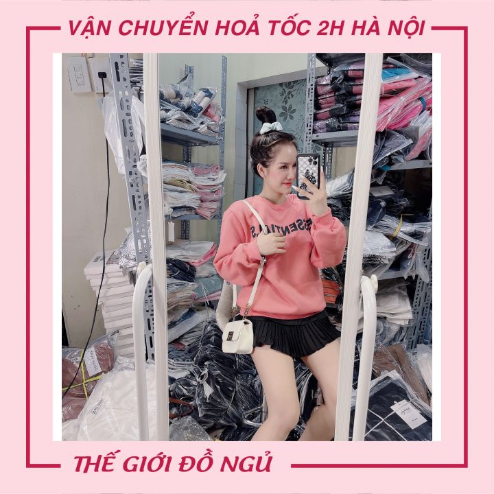 Áo nỉ nữ 💖FREESHIP💖 Áo sweater cổ tròn phong cách Hàn Quốc phù hợp mặc đi chơi | BigBuy360 - bigbuy360.vn