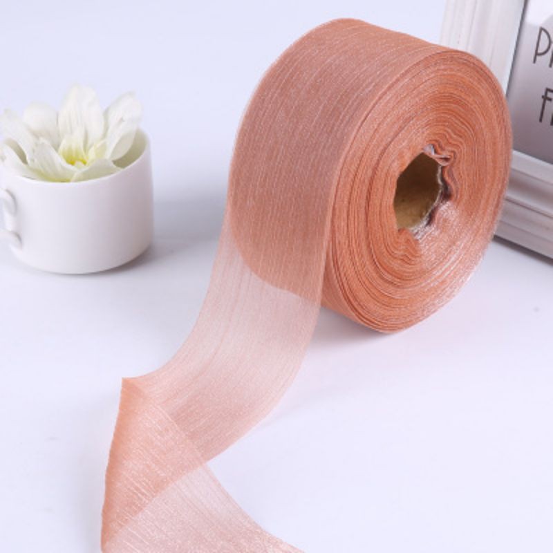 5 mét ruy băng voan tơ xước 60mm