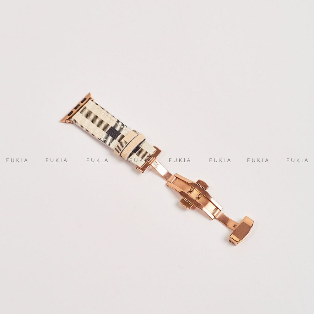 Dây da thủ công BBR dành cho Apple Watch đồng hồ thông minh Series 1/2/3/4/5/6/7/SE FUKIA DDTC226