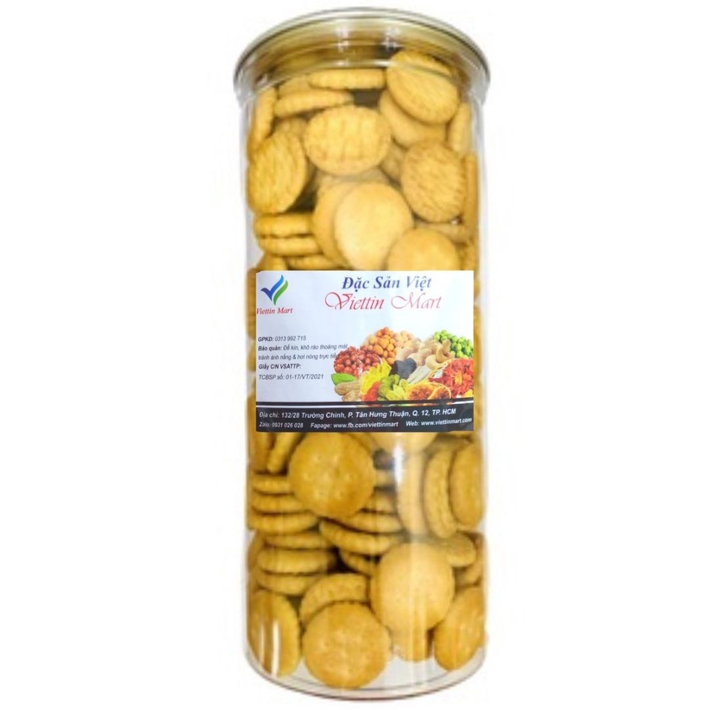 Bánh Quy Đồng Tiền Mặn Viettin Mart 250g