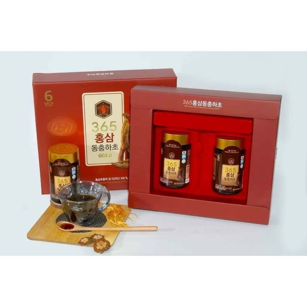 HỘP 4 LỌ CAO HỒNG SÂM ĐÔNG TRÙNG HẠ THẢO 365 HÀN QUỐC | BigBuy360 - bigbuy360.vn