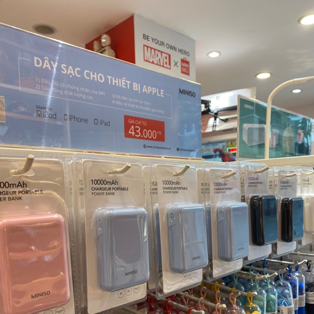 SẠC DỰ PHÒNG 10000 mAh CHÍNH HÃNG MINISO