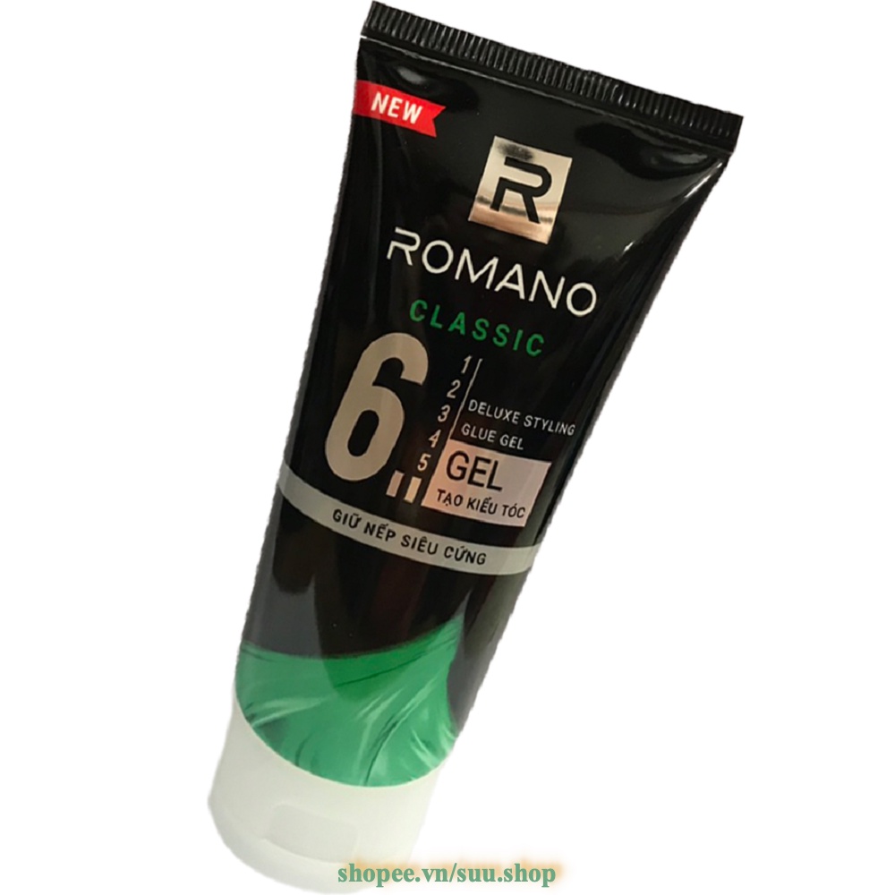 Gel vuốt tóc Romano Classic Siêu cứng 150g- Mẫu mới suu.shop cam kết 100% chính hãng