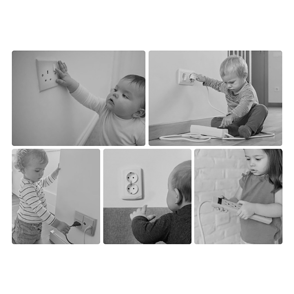 Set 24 Nút Nhựa Bịt Ổ Cắm Điện Cao Cấp Chống Cháy An Toàn Cho Bé dùng cho ổ cắm điện 2 chấu và 3 chấu