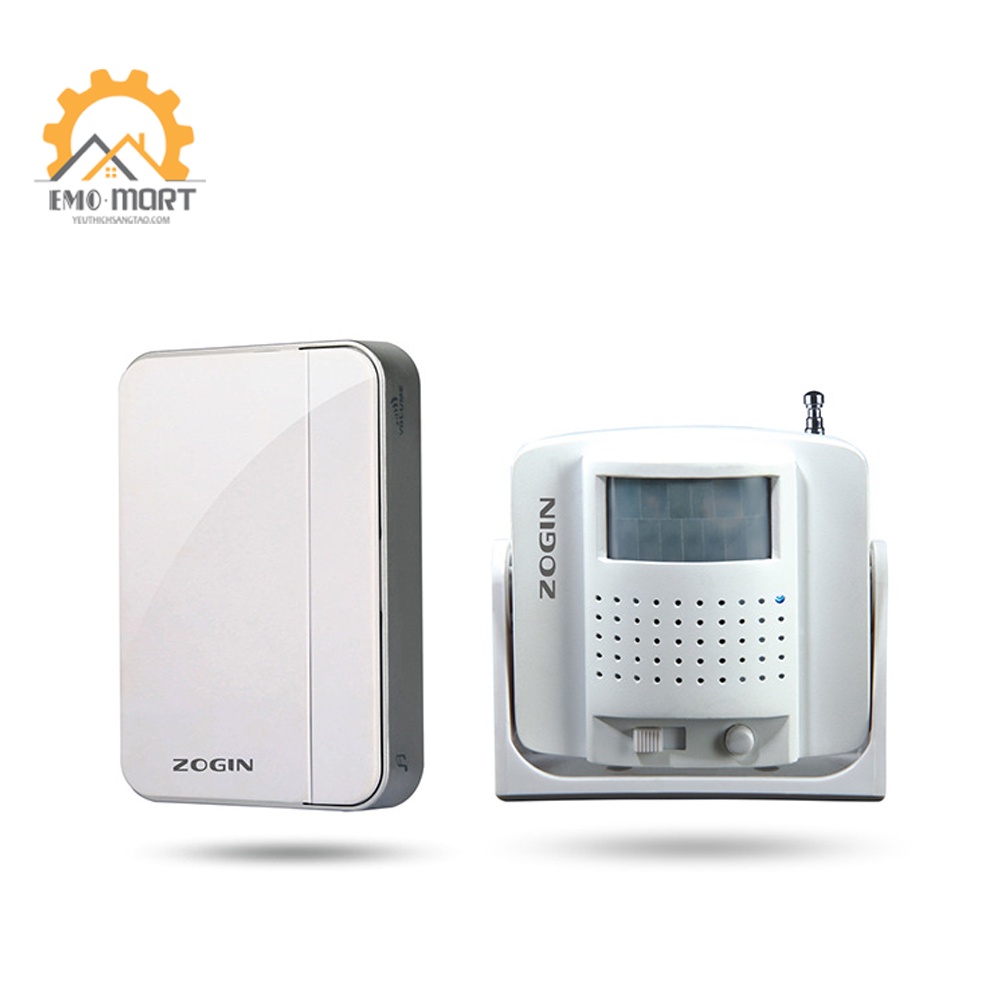 ⚡FREE SHIP ⚡CHUÔNG BÁO KHÁCH KHÔNG DÂY ZOGIN⚡Siêu kết nối - Kháng nước hoàn toàn- 36 kiểu chuông - Tặng kèm pin AA