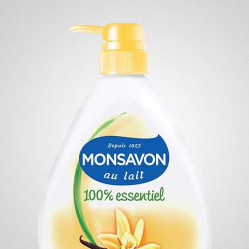 Sữa tắm dưỡng ẩm Monsavon chiết xuất sữa và hoa vani 1000ml