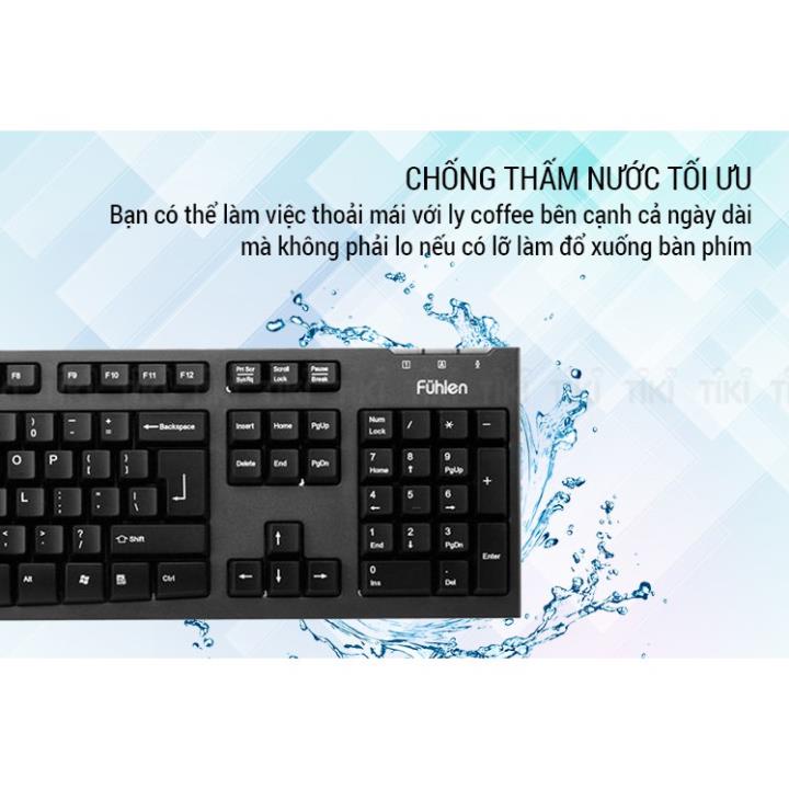 [Chính Hãngt] Phím chuột có dây fuhlen L102 + L411 Chính Hãng bảo hành 24 tháng