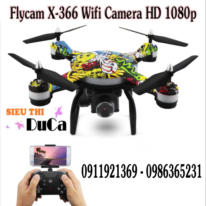 Flycam X-366 Wifi Camera 1080P HD