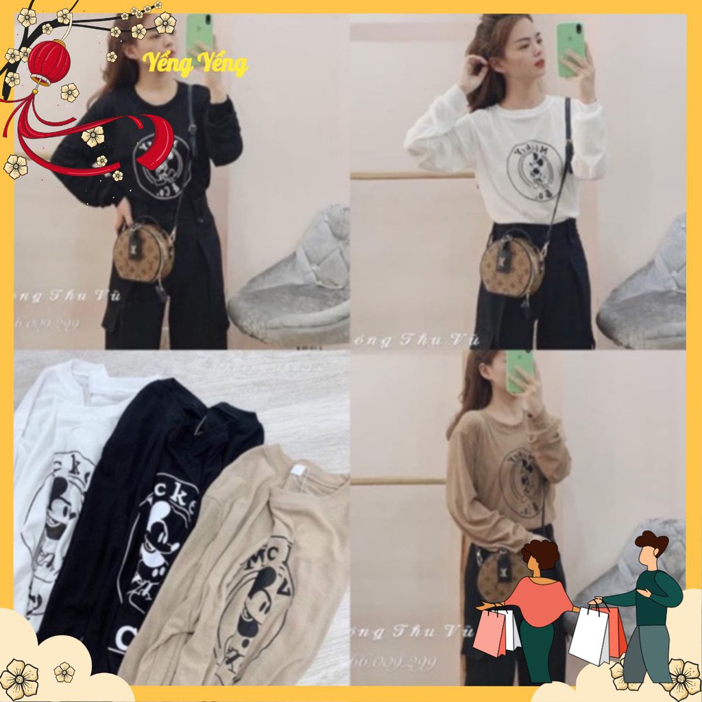 ÁO DÀI TAY NỮ THUN TĂM LẠNH MICKY