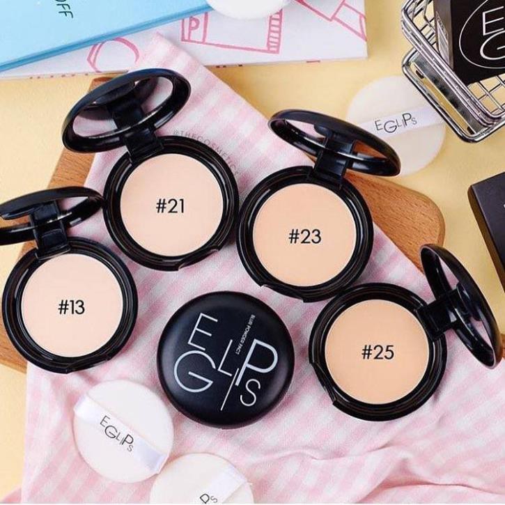 (TKNT)  PHẤN NÉN Eglips Blur Powder Pact MÀU ĐEN TONE 21,23(cherri)