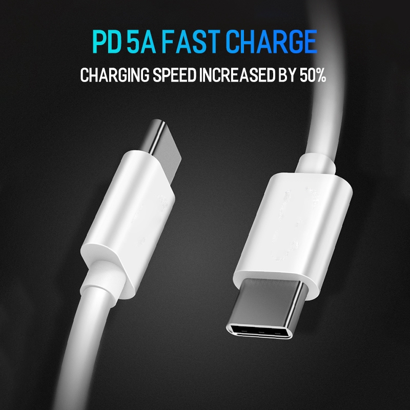 Dây Cáp Sạc Nhanh Usb C / 3A 20V 60W Type C Pd Tương Thích Với Android Và Ios Phone Huawei Xiaomi Ipad Pro Macbook