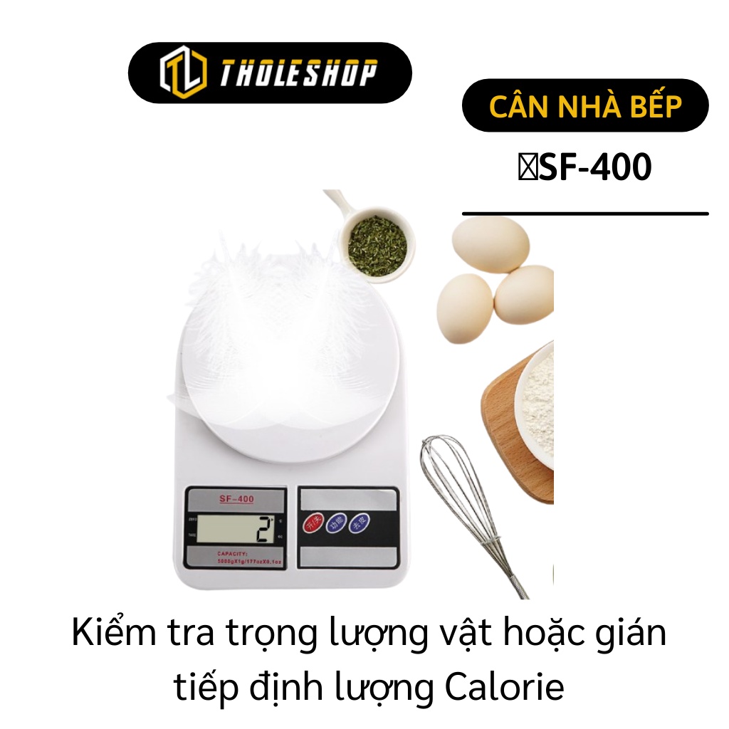 Cân nhà bếp 7kg - Cân tiểu ly điện tử mini SF-400 độ chính xác cao, Tặng kèm pin 1676