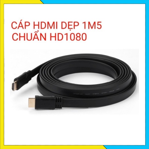 DÂY CÁP HDMI DẸP TRÒN 1m5 CHUẨN HD 1080
