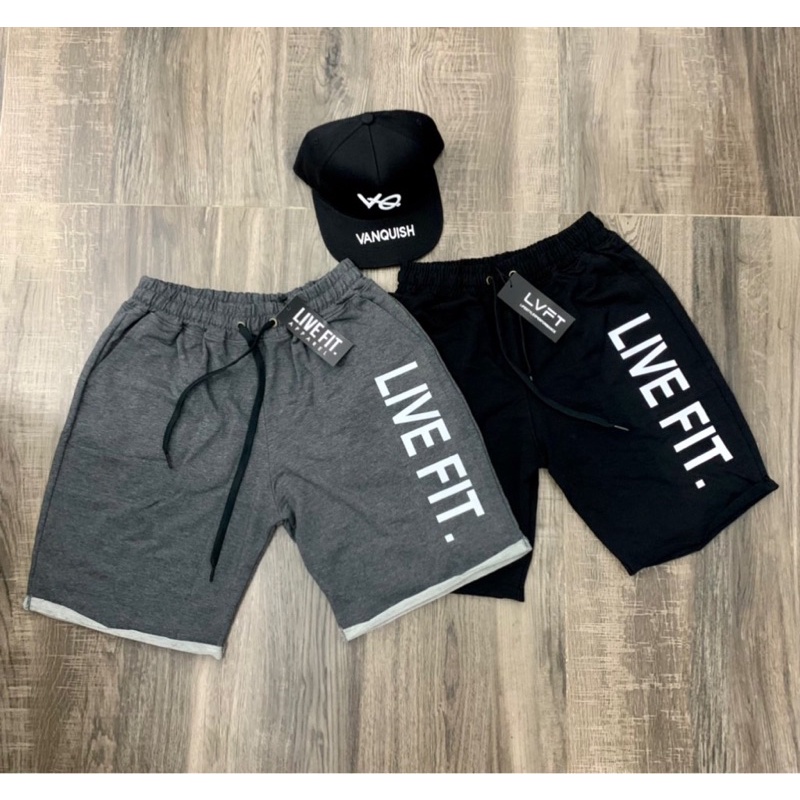 [Ảnh thật]  [Rẻ vô địch] Quần đùi gym , đạp xe , thể thao chữ LiveFit dọc siêu thoáng mát và co giãn