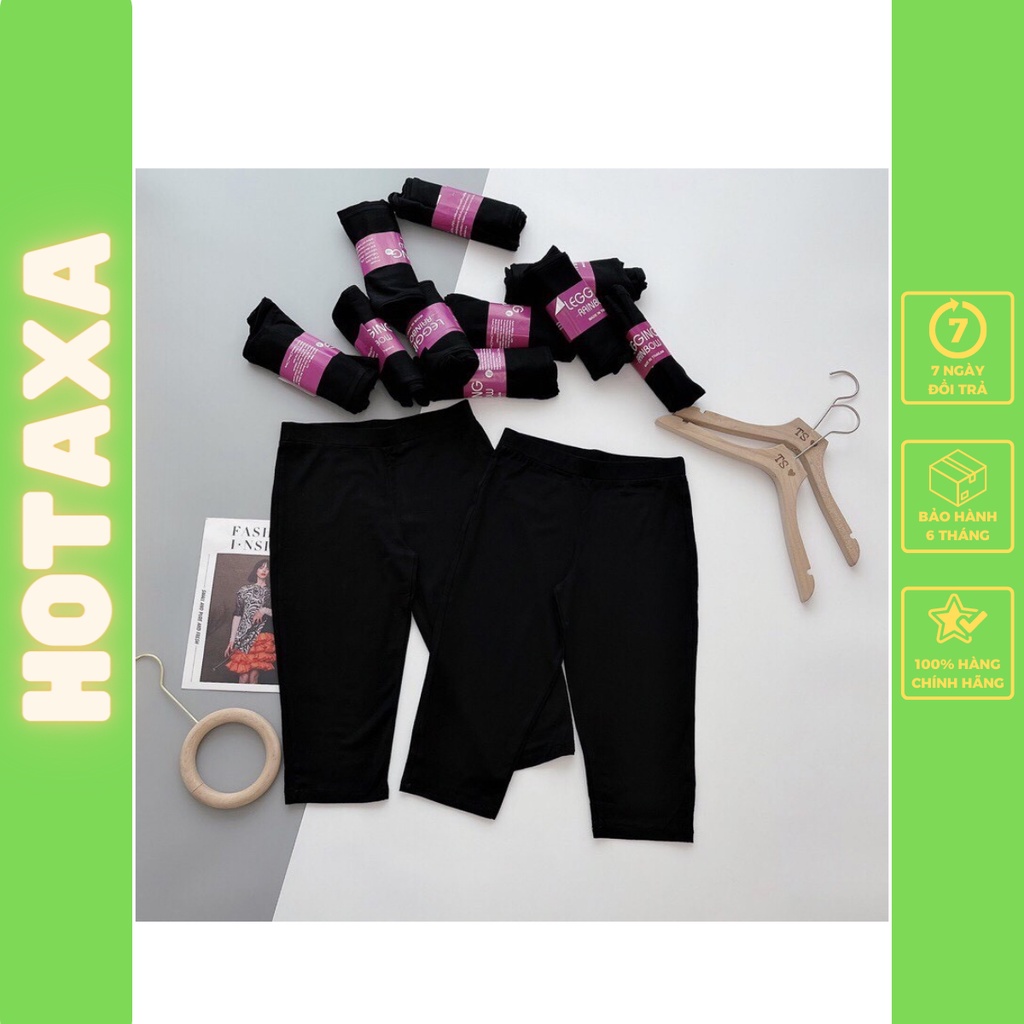 Quần legging ngố lửng đùi thái cạp chun siêu mịn