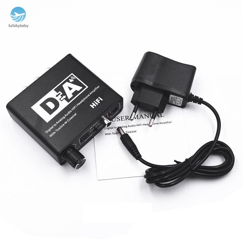 192KHz DAC Digital to Analog Converter Audio HiFi Headphone Converter Amplifier 3.5mm Jack Adapter