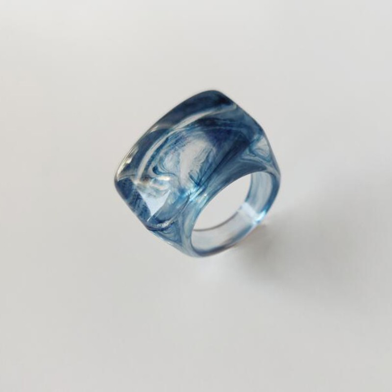 Nhẫn Acrylic Thiết Kế Độc Đáo Phong Cách Vintage