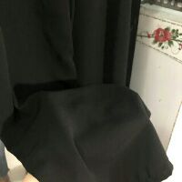 Quần lụa trơn đen bà già trung niên